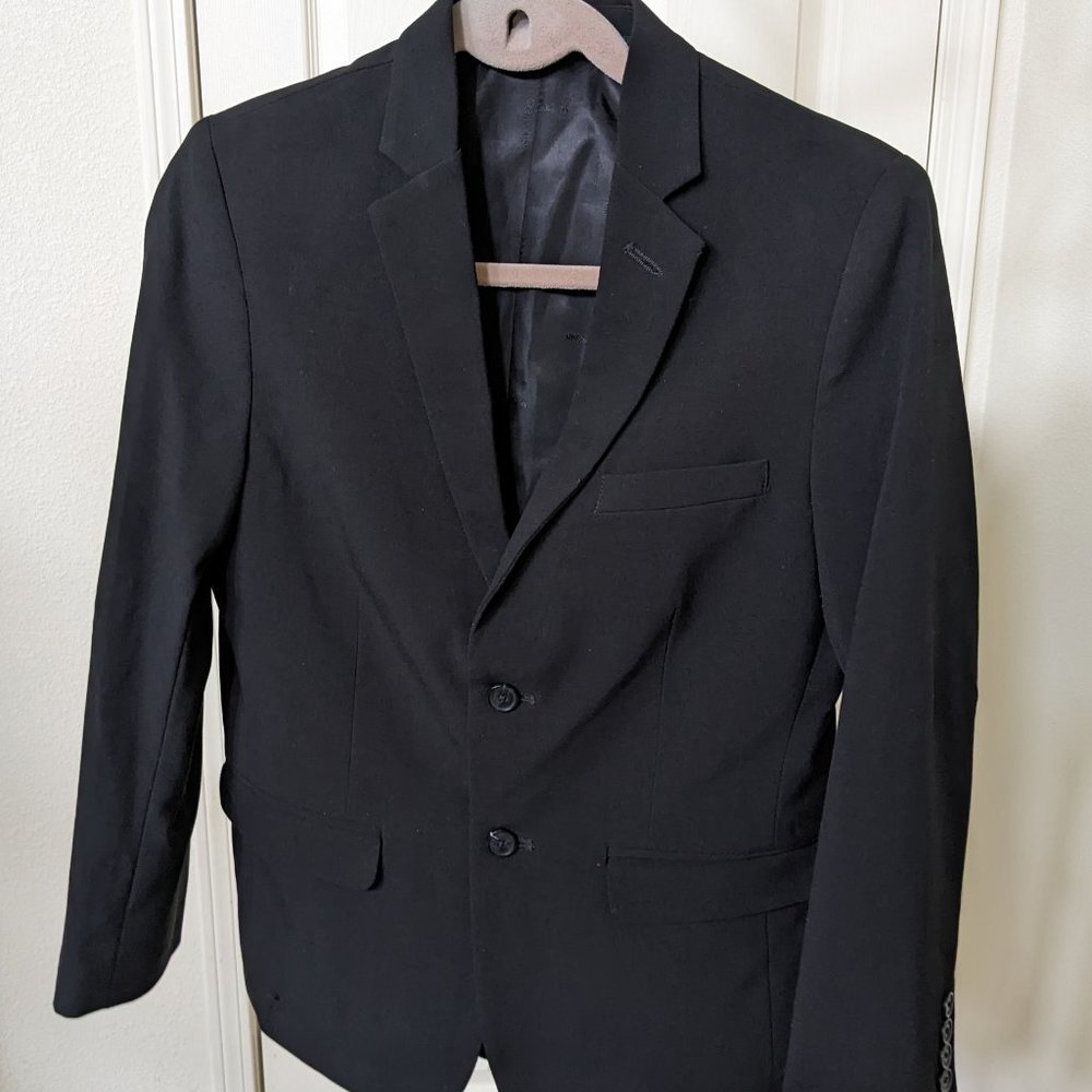 Calvin Klein Big Boys Suit Jacket Black Regular 16 Like New